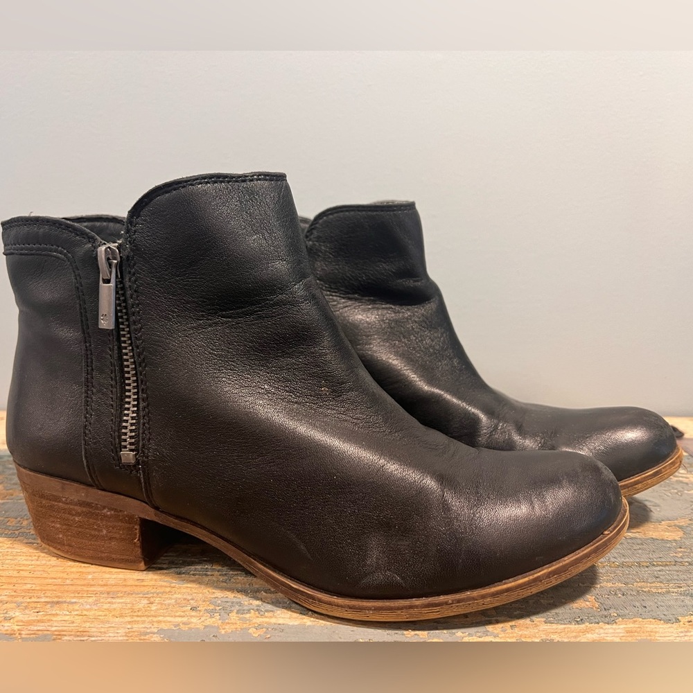 Lucky Brand Short Leather Ankle Boots 9.5